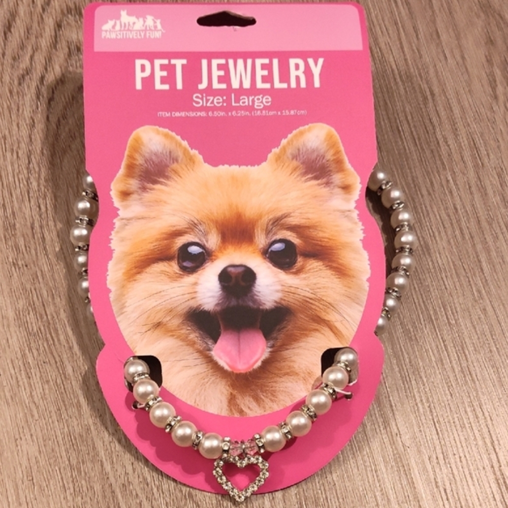 🆕Pawsitively Pet🐶Furry Pet Bling Jewelry, Large 6.50inch